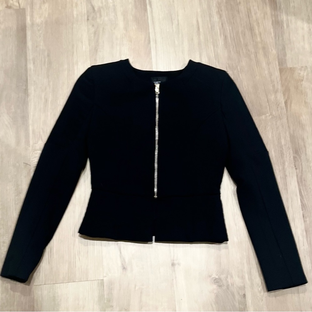Guess cropped moto style blazer